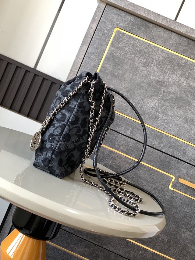 CC original denim 22 mini handbag AS3980 black