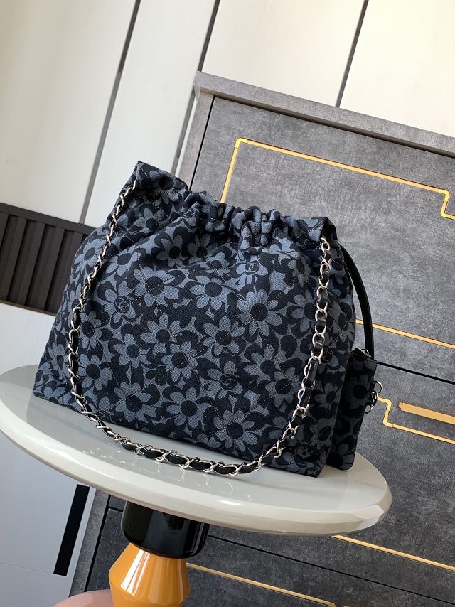 CC original denim 22 small handbag AS3260 black