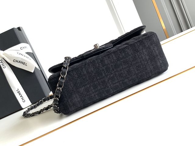 CC original denim mini flap bag A69900 black