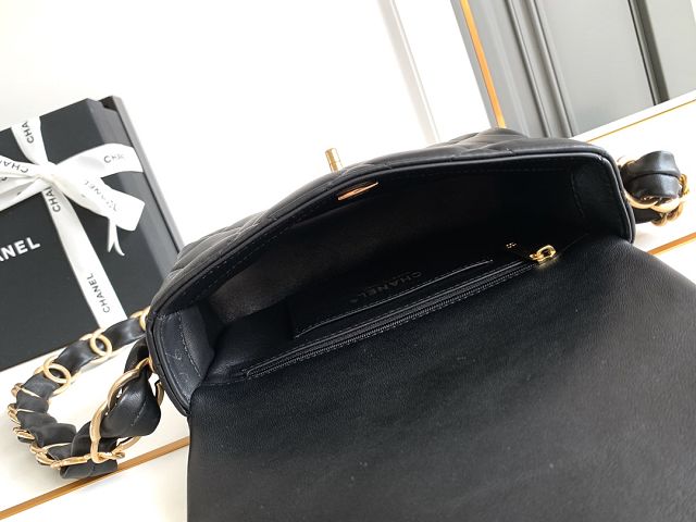 CC original lambskin mini flap bag AS5175 black