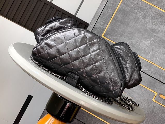 CC original suede calfskin backpack AS5350 black