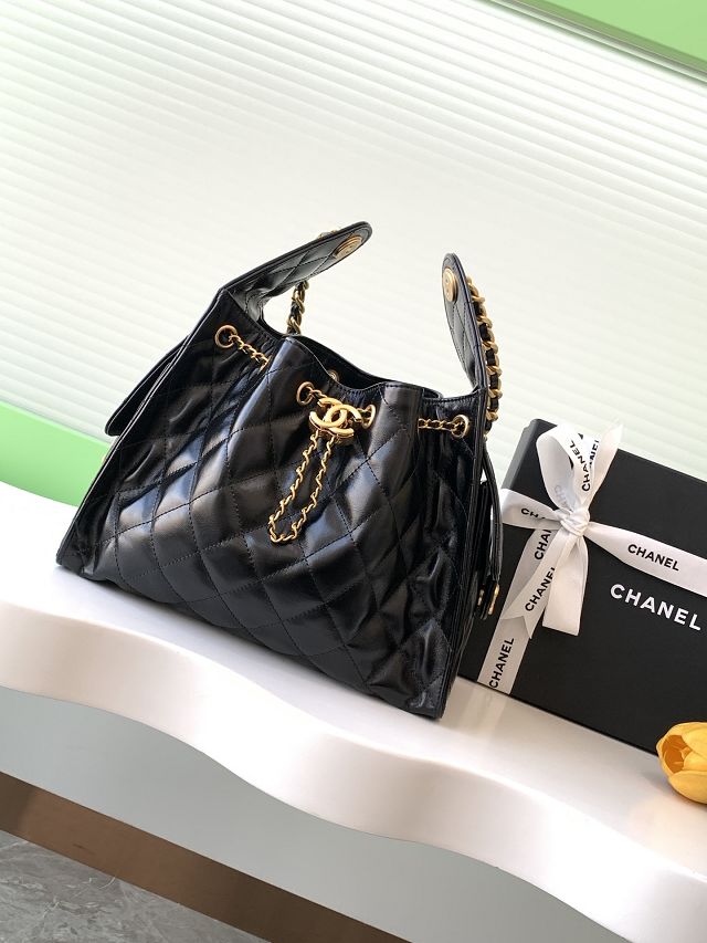 CC original calfskin small hobo bag AS5293 black