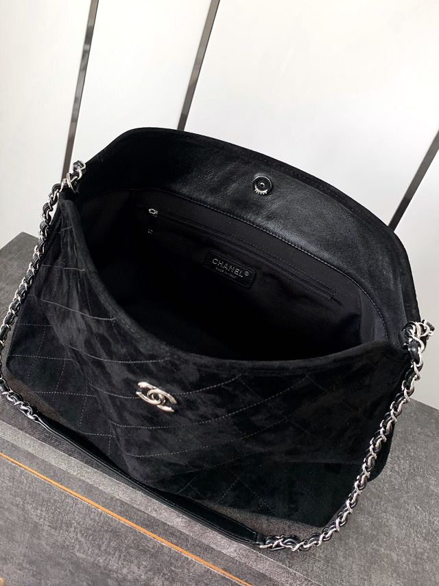 CC original suede calfskin tote bag A99218 black