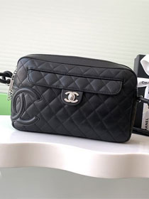 CC original lambskin camera bag AS6326 allblack