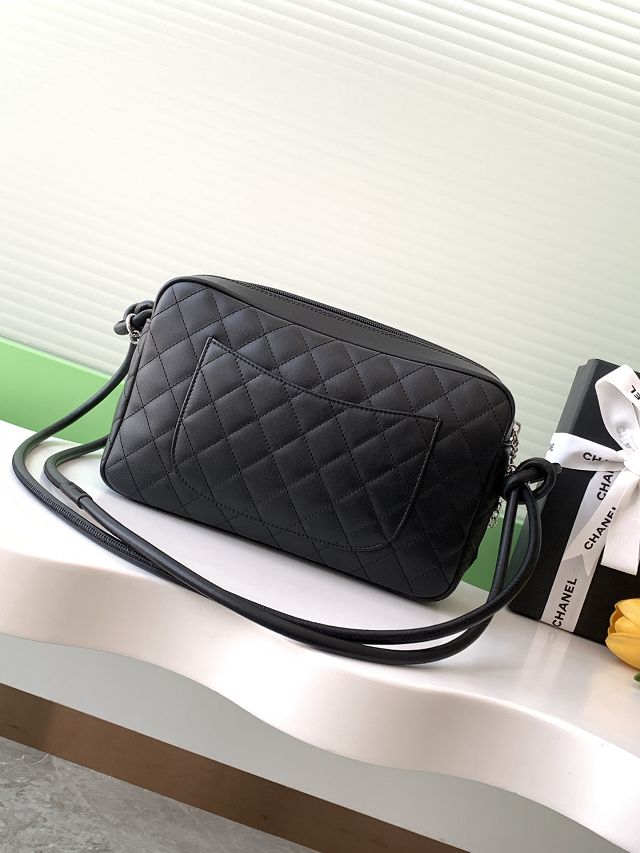 CC original lambskin camera bag AS6326 allblack