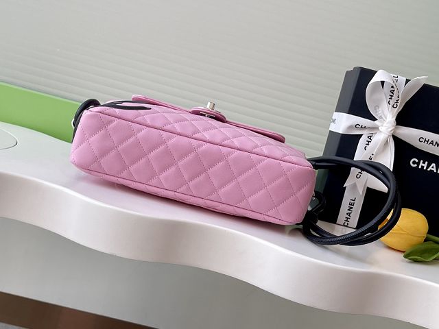 CC original lambskin camera bag AS6326 pink