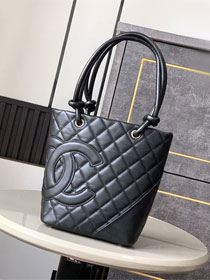 CC original lambskin mini shopping tote bag AS6335 allblack