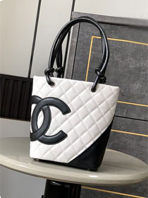 CC original lambskin mini shopping tote bag AS6335 white