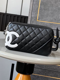 CC original lambskin small shoulder bag bag AS6328 black