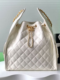 CC original calfskin large hobo bag AS5311 white