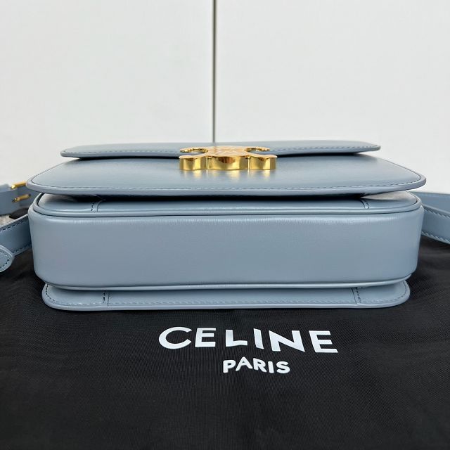 Celine original calfskin medium triomphe bag 187363 blue