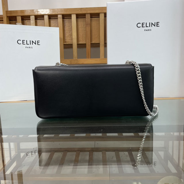 Celine original calfskin east west triomphe bag 197413 black