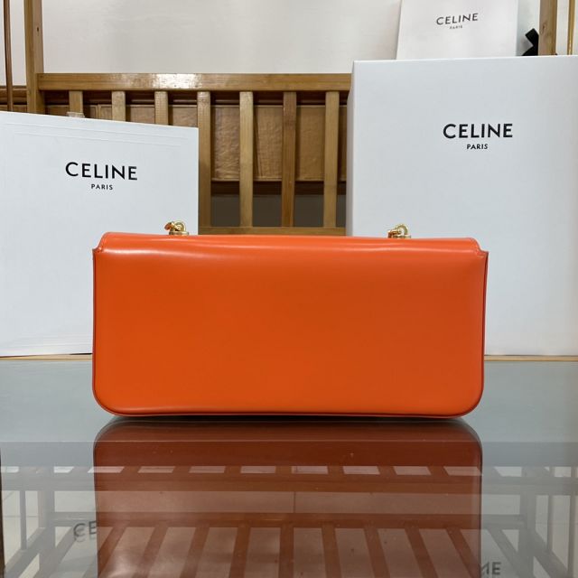 Celine original calfskin east west triomphe bag 197413 orange