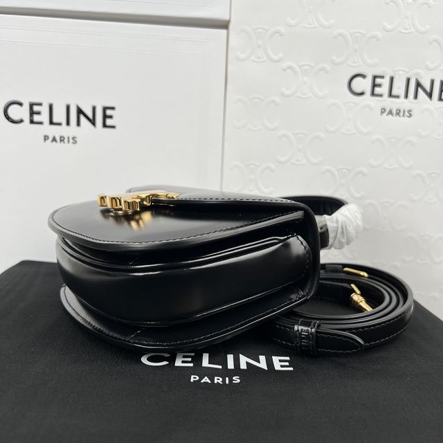 Celine original calfskin mini besace bag 10L063 black