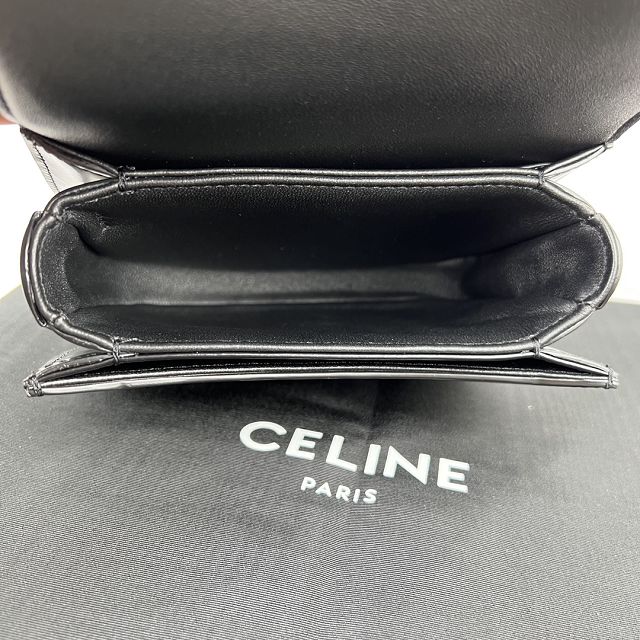 Celine original calfskin mini besace bag 10L063 black