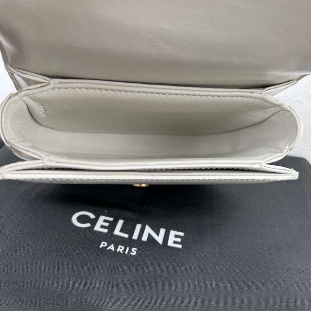 Celine original calfskin mini besace bag 10L063 white