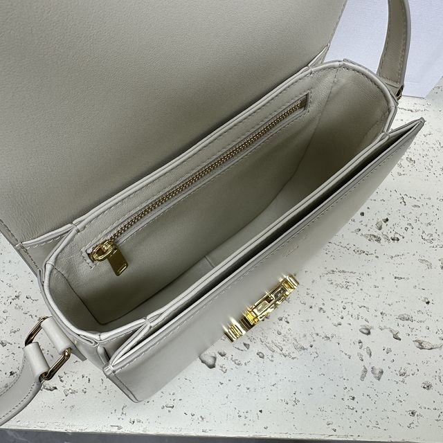 Celine original calfskin small triomphe bag 188423 light grey