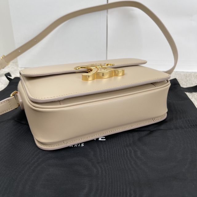 Celine original calfskin small triomphe bag 188423 cappuccino