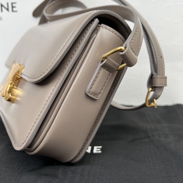 Celine original calfskin small triomphe bag 188423 pebble