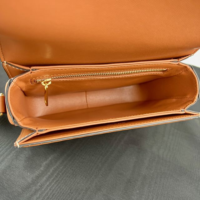 Celine original calfskin small triomphe bag 188423 tan