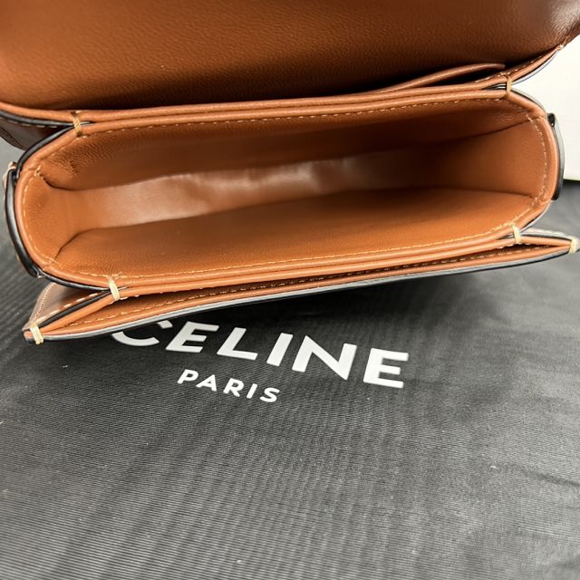 Celine original canvas mini besace bag 10L063 tan