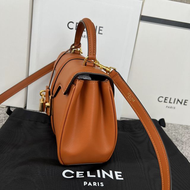 celine original calfskin mini 16 bag 197983 tan