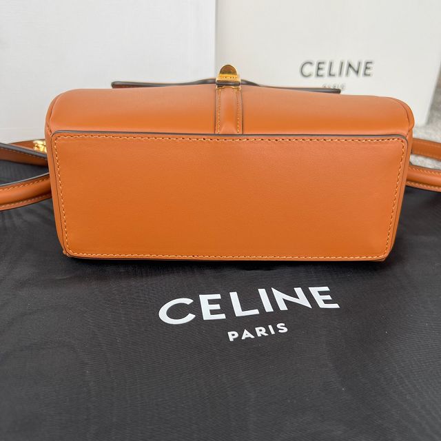 celine original calfskin mini 16 bag 197983 tan