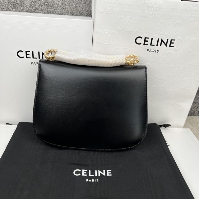 Celine original calfskin medium besace 199273 black