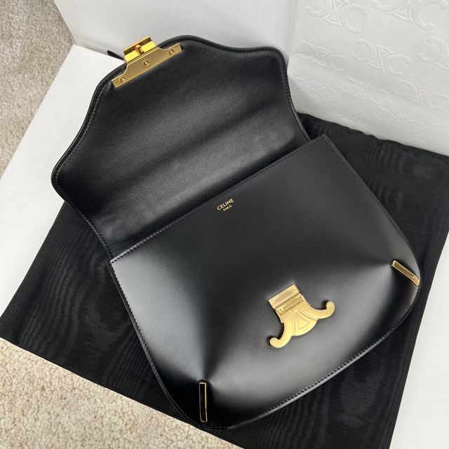 Celine original calfskin medium besace 199273 black