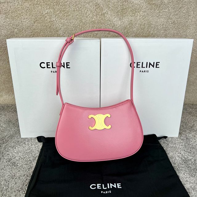 Celine original calfskin medium tilly bag 115703 pink