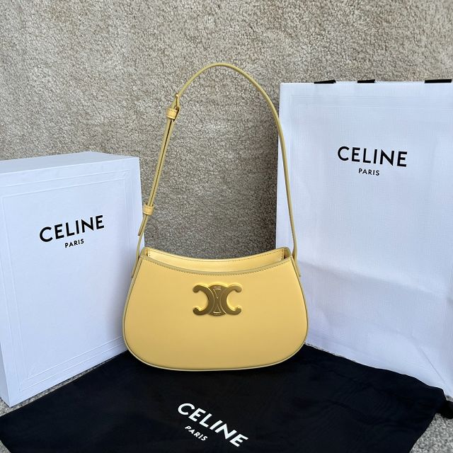 Celine original calfskin medium tilly bag 115703 yellow