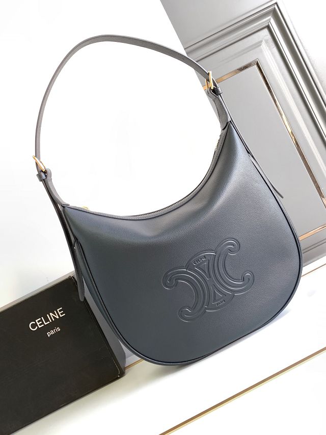 Celine original calfskin small heloise bag 114713 grey