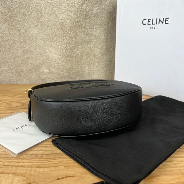 Celine original calfskin small heloise bag 117253 black