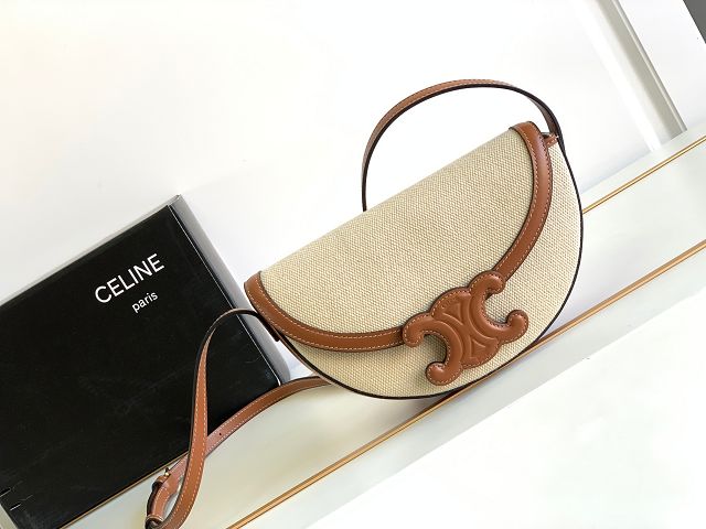 Celine original canvas besace 111233 natural