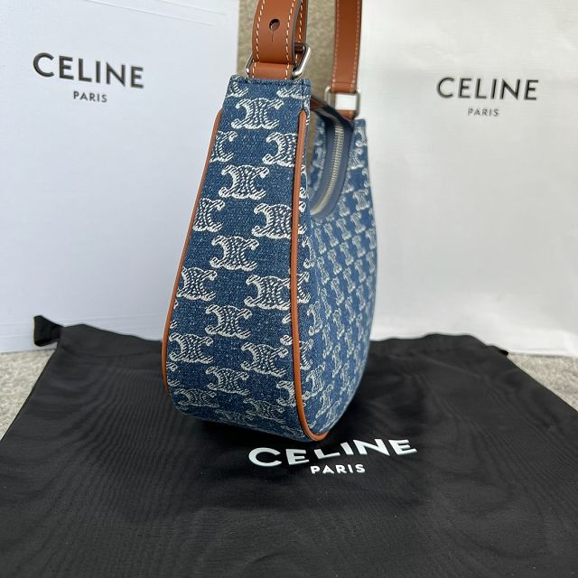 Celine original denim canvas ava bag 193952 blue