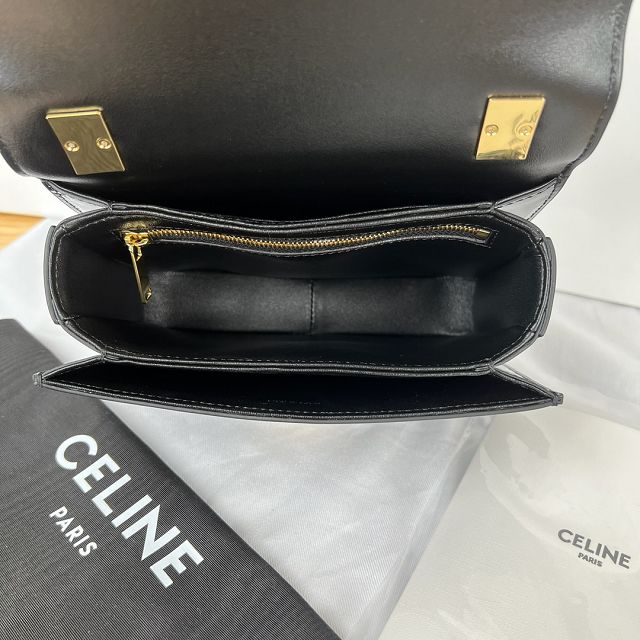 Celine original patent calfskin small garence bag 118053 black