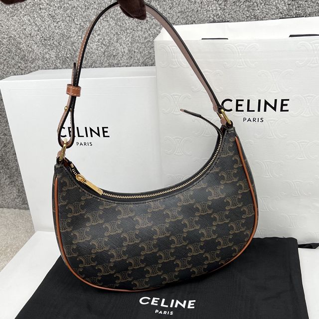 Celine original triomphe canvas ava bag 193952 tan