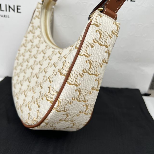 Celine original triomphe canvas ava bag 193952 white