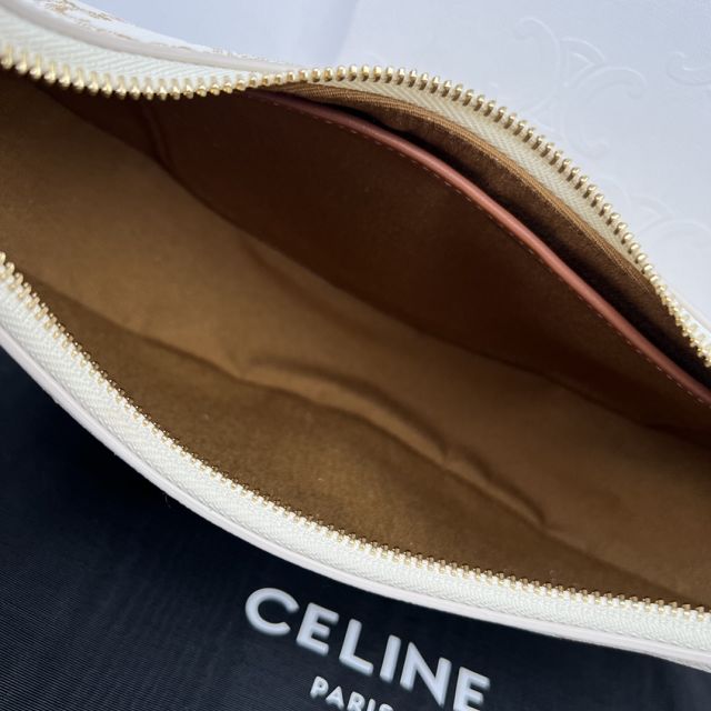 Celine original triomphe canvas ava bag 193952 white