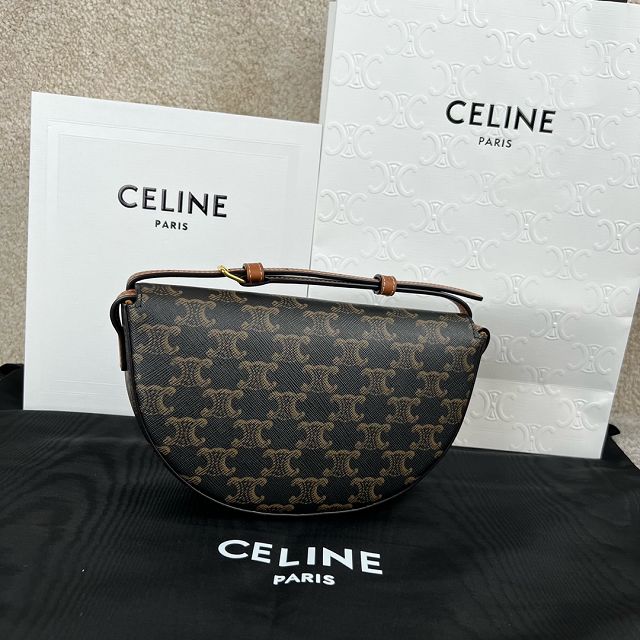 Celine original triomphe canvas besace 111233 tan