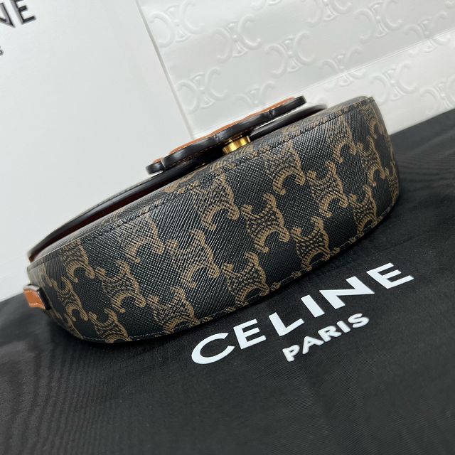 Celine original triomphe canvas besace 111233 tan