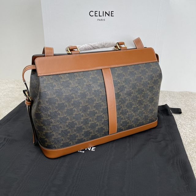 Celine original triomphe canvas cabas 192662 tan