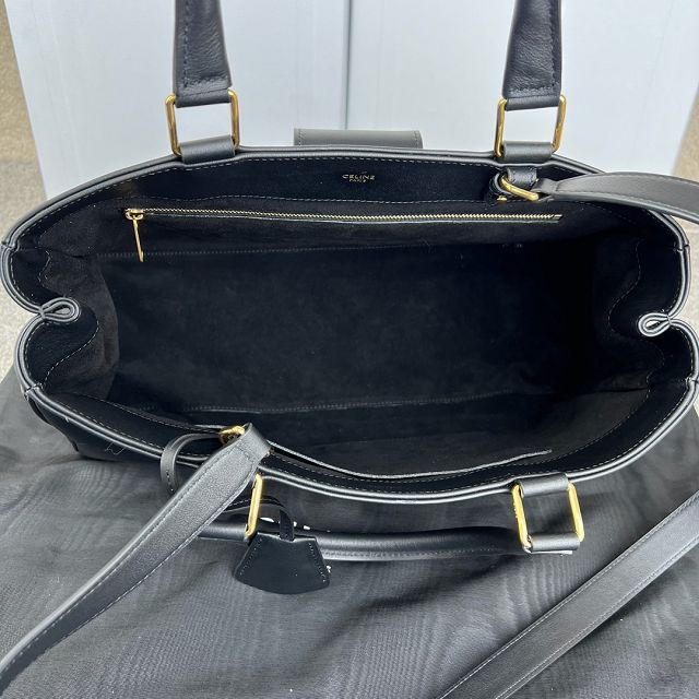 Celine original calfskin appoline handbag 114963 black