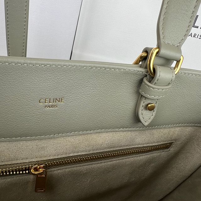 Celine original calfskin appoline handbag 114963 light green