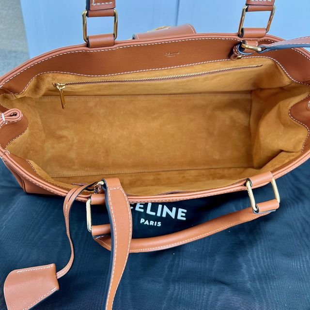 Celine original calfskin appoline handbag 114963 tan