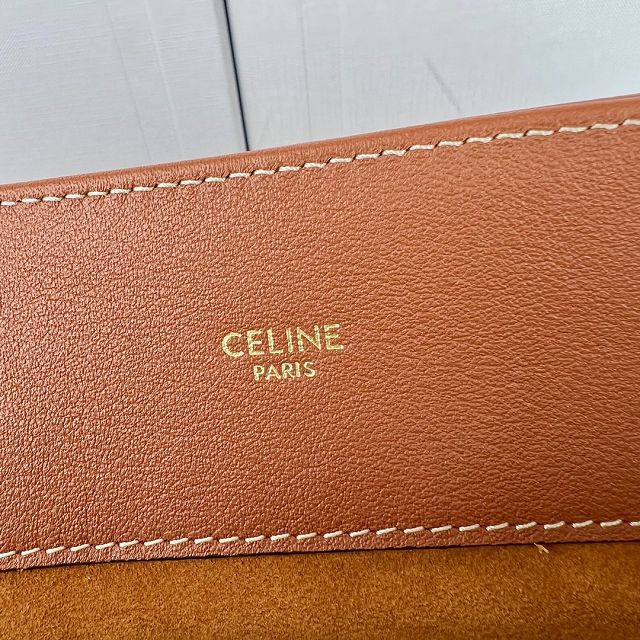 Celine original calfskin appoline handbag 114963 tan