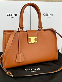 Celine original calfskin appoline handbag 114963 tan