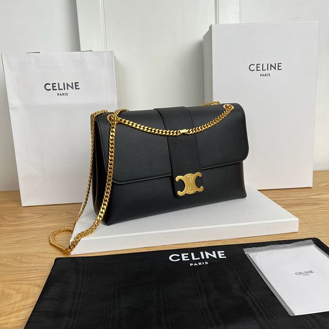 Celine original calfskin large victoire bag 118222 black