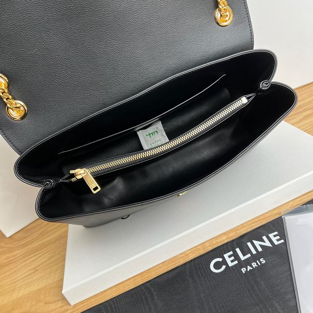 Celine original calfskin large victoire bag 118222 black