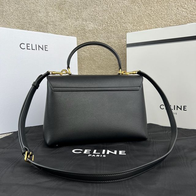 Celine original calfskin medium nino bag 117523 black